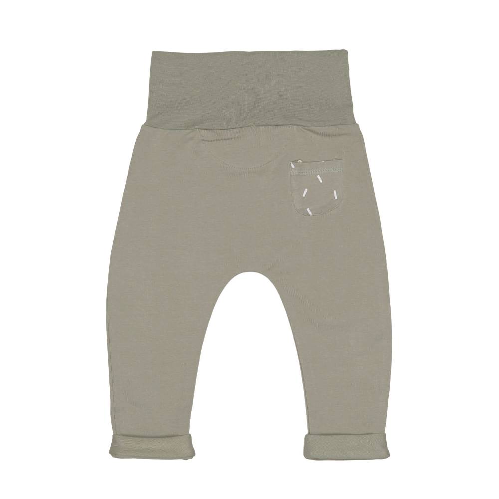 Lässig Babyhose - Bio Baumwolle, Oliv Sonderangebot