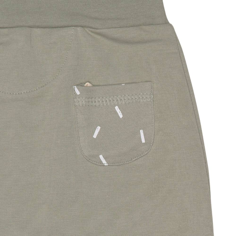 Lässig Babyhose - Bio Baumwolle, Oliv Sonderangebot
