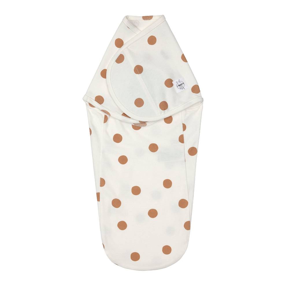 Lässig Pucksack - Bio Baumwolle, Big Dots Milky, Weiß Versandkostenfrei