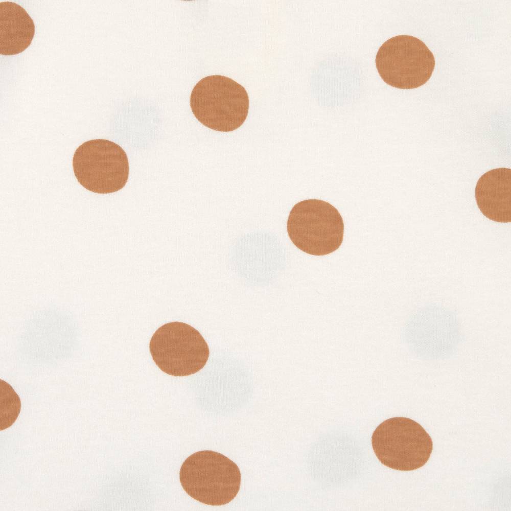 Lässig Pucksack - Bio Baumwolle, Big Dots Milky, Weiß Versandkostenfrei