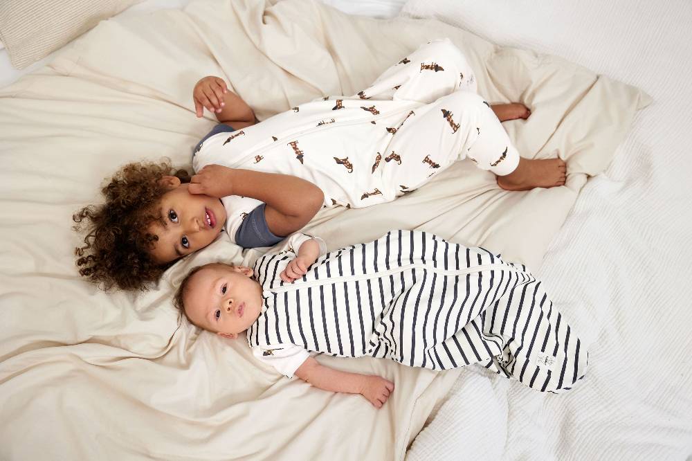 Lässig Kinder Schlafoverall 1 TOG - Bio Baumwolle, Beige Großer Ausverkauf