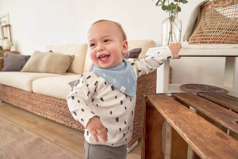 Lässig Babyhose - Bio Baumwolle, Taupe Exklusivangebot