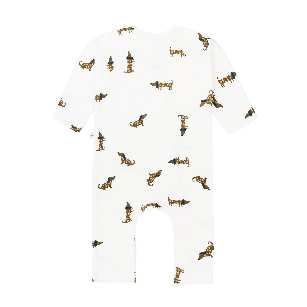 Lässig Baby Schlafoverall - Bio Baumwolle, Hund, Milky Preisnachlass