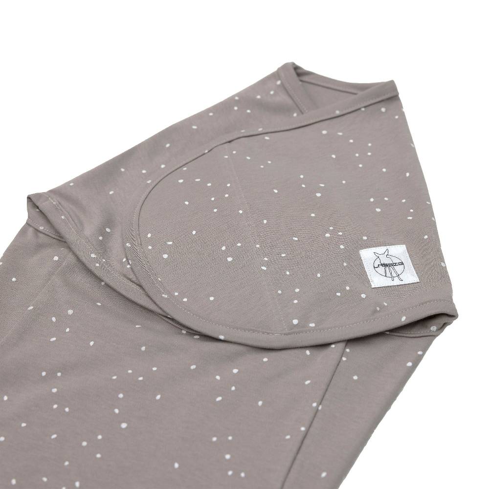 Lässig Pucksack - Bio Baumwolle, Sprinkle Taupe, Grau Saisonschlussverkauf