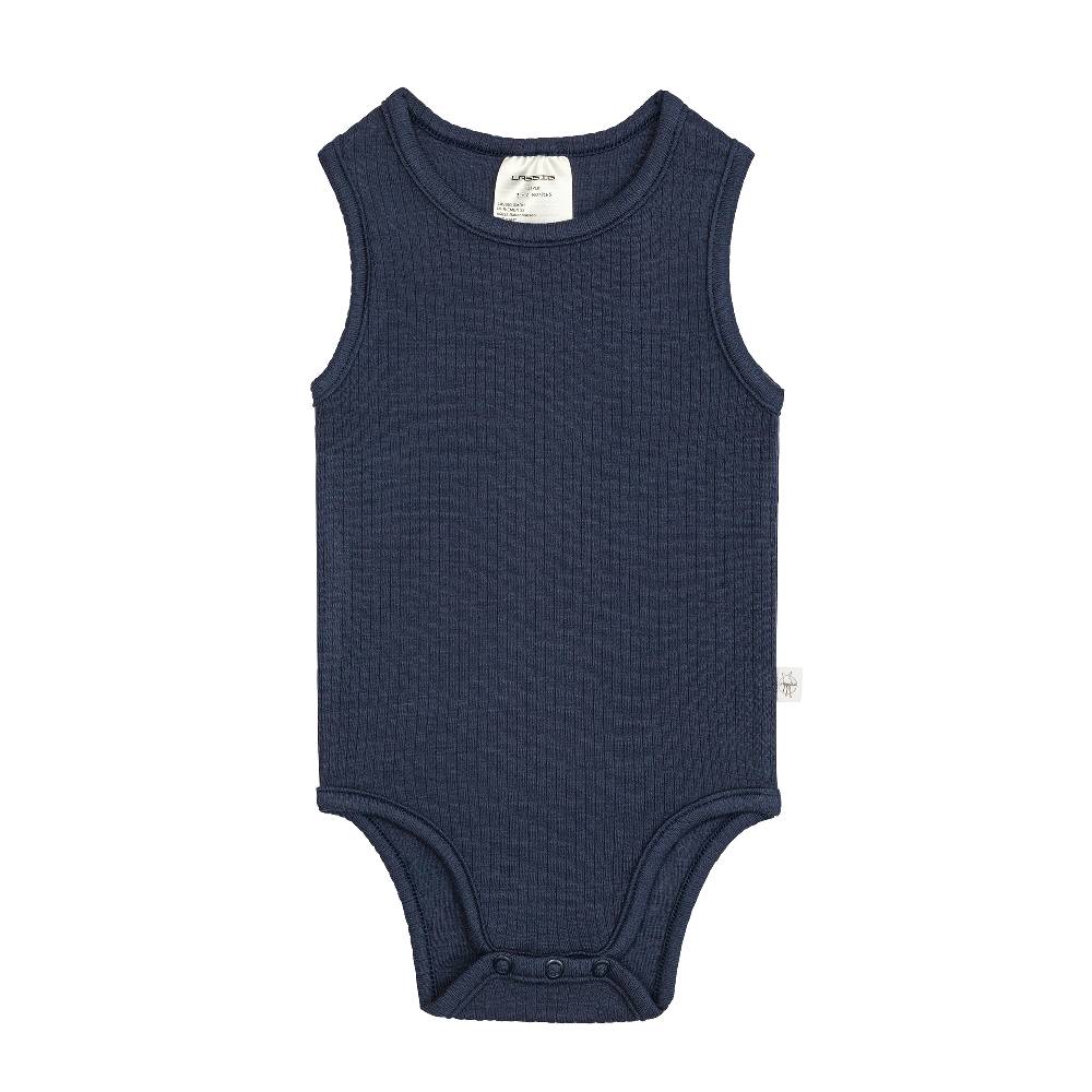 Lässig Baby Body - Ärmellos gerippt, Blau