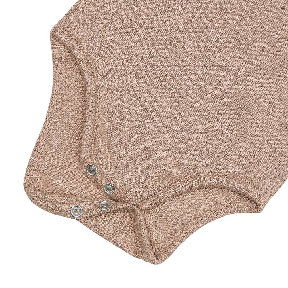 Lässig Baby Body - Ärmellos gerippt, Hellbraun Wochenangebot