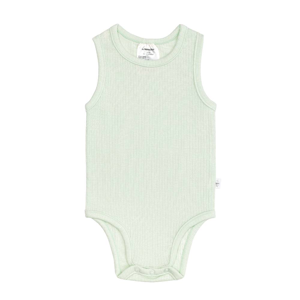 Lässig Baby Body - Ärmellos gerippt, Mint Letzte 3 Tage