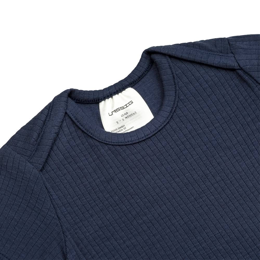 Lässig Baby Body Kurzarm - gerippt, Blau JETZT KAUFEN