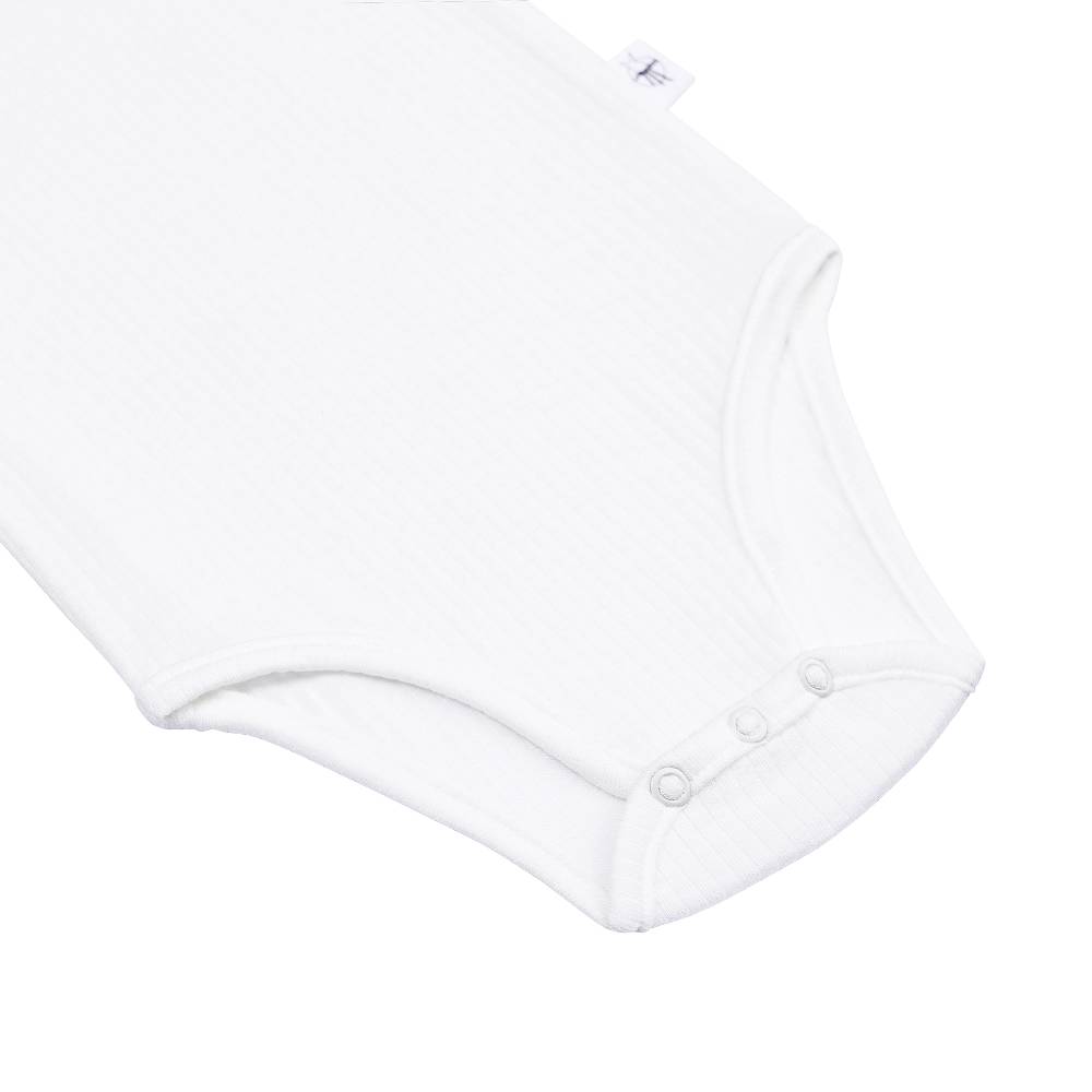 Lässig Baby Body Langarm - gerippt, Milky Letzte 2 Tage