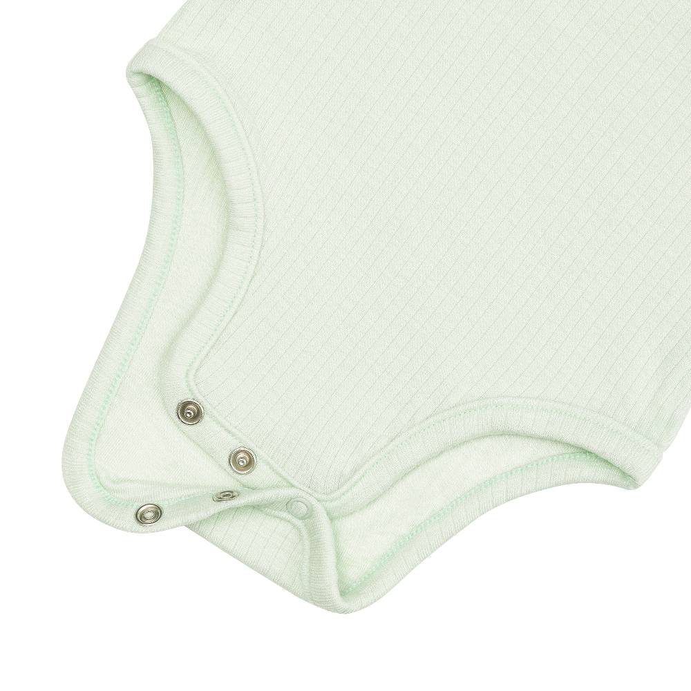 Lässig Baby Body Kurzarm - gerippt, Mint Letzter Tag