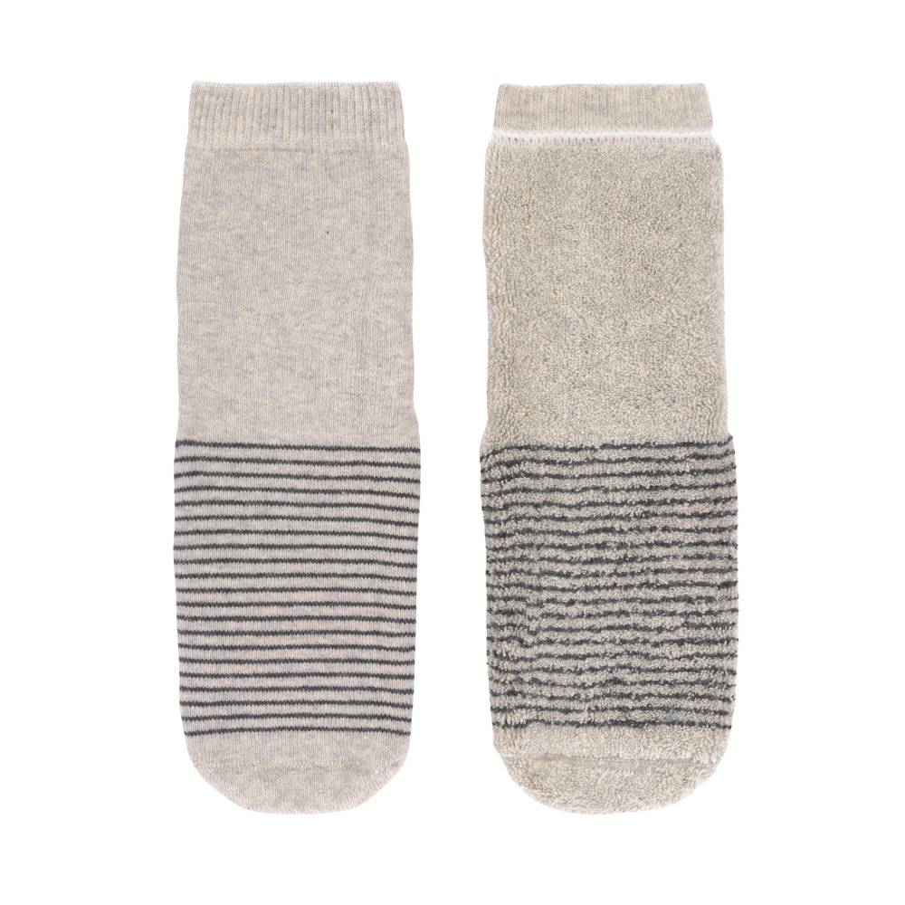 Lässig Kinder Antirutsch-Socken (2er-Set), Grau Beige Bis zu 50% Rabatt
