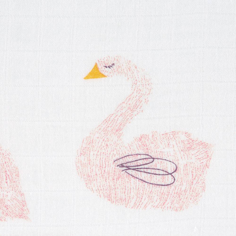 Lässig Mulltücher (3 Stk) - Heavenly Soft Swaddle L, Little Water Swan Nur noch ein Tag übrig