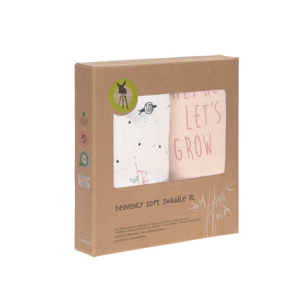 Lässig Mulltücher (2 Stk) - Heavenly Soft Swaddle XL, Garden Explorer Schnecke Super Rabatt