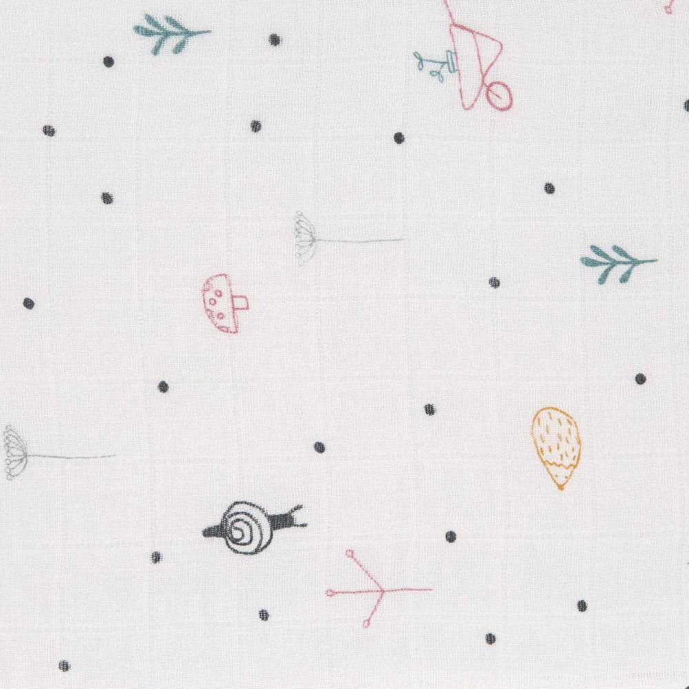 Lässig Mulltücher (2 Stk) - Heavenly Soft Swaddle XL, Garden Explorer Schnecke Super Rabatt