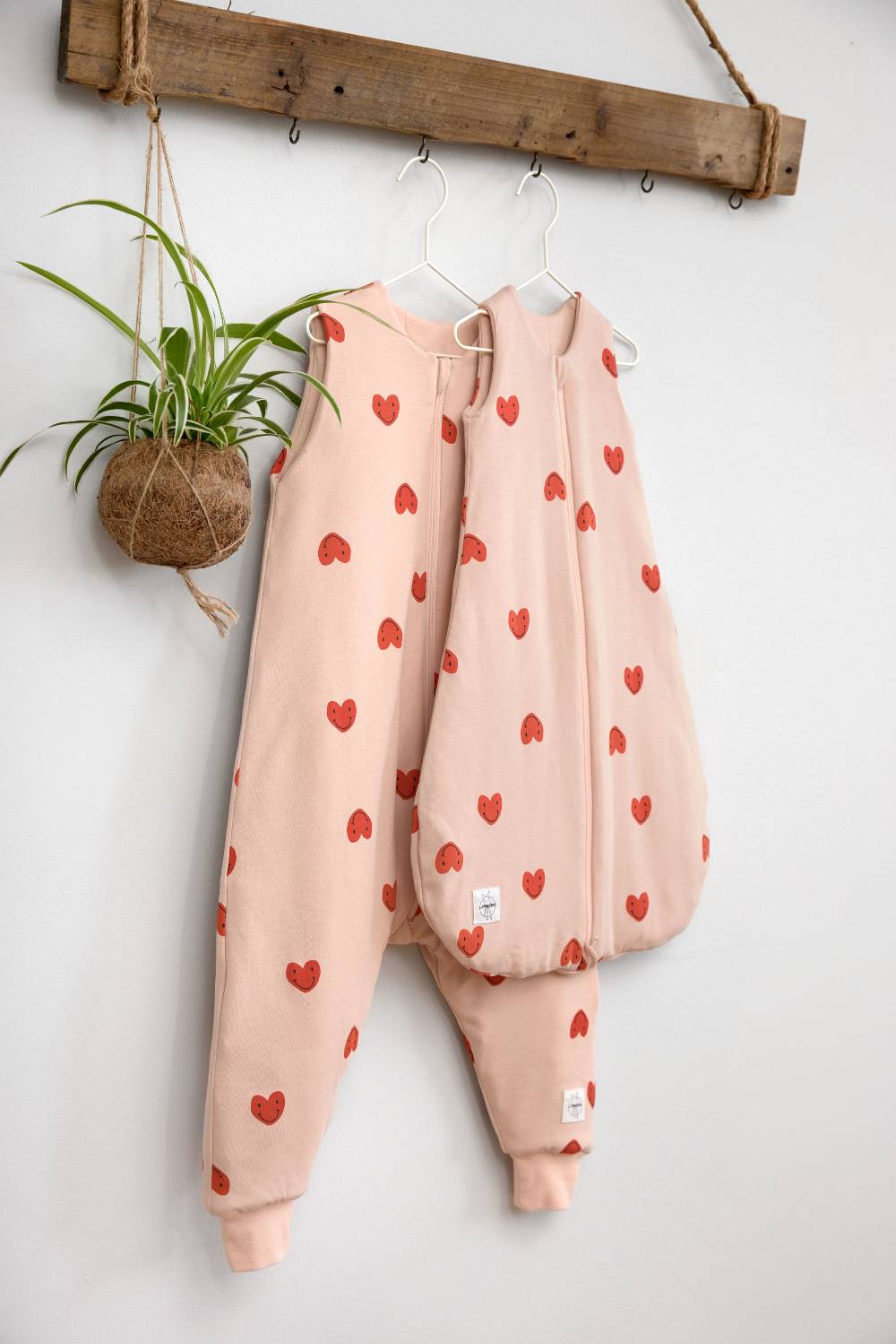 Lässig Babyschlafsack 2,5 TOG - Herz, Rosa Clearance-Verkauf