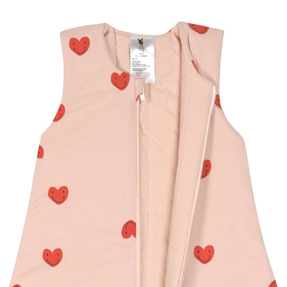 Lässig Babyschlafsack 2,5 TOG - Herz, Rosa Clearance-Verkauf