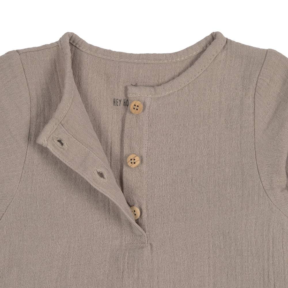 Lässig Baby Langarmshirt - Bio Baumwolle, Taupe, Grau Kostenloser Versand international