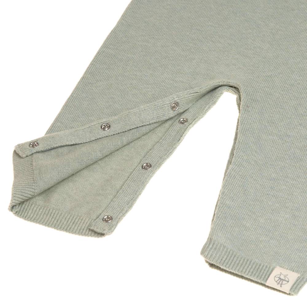 Lässig Baby Strampler - gestrickter Overall, Salbei 50% Rabatt für begrenzte Zeit