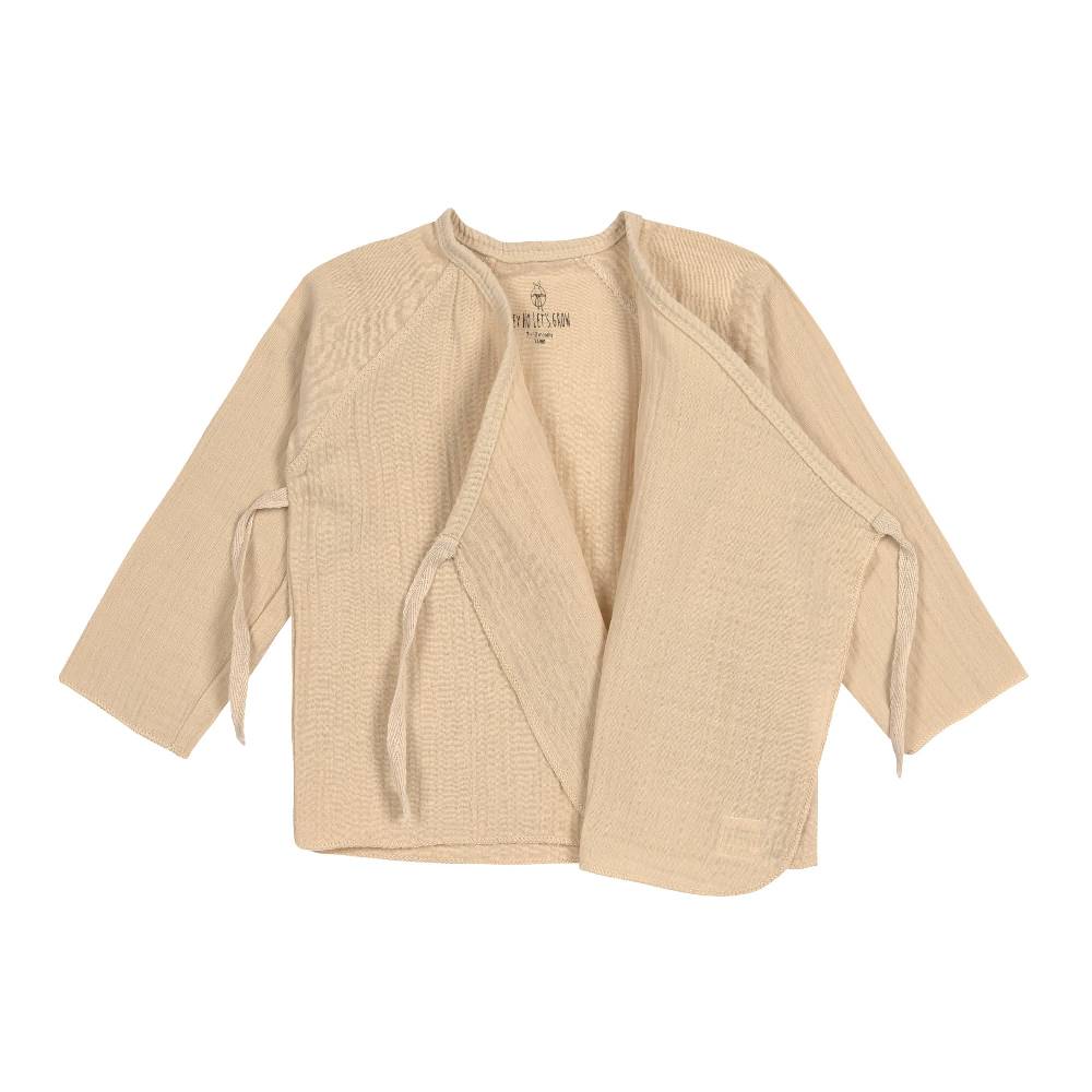 Lässig Baby Wickelshirt - Bio Baumwolle, Nature, Beige Outlet