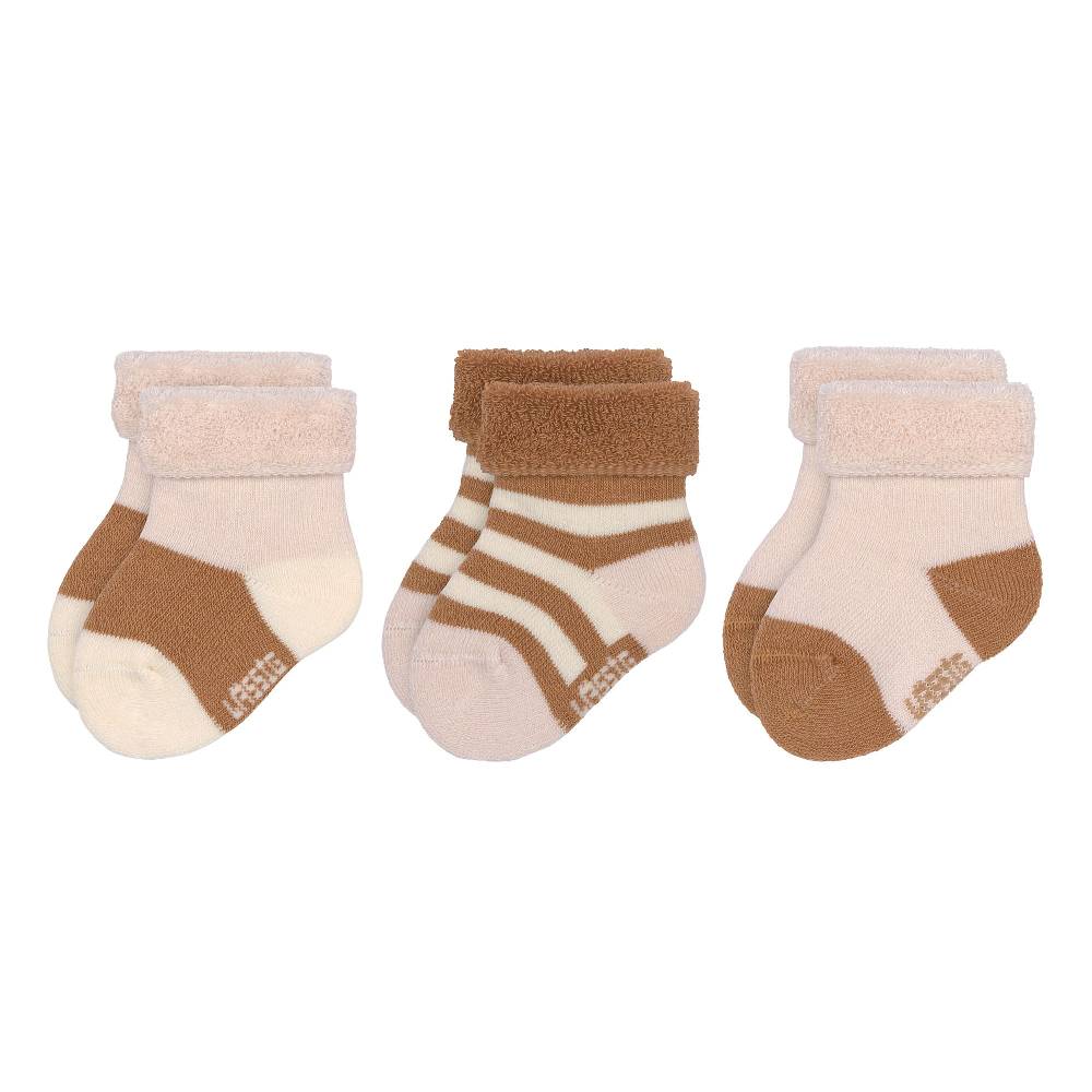Lässig Frottee Socken Kinder (3er Set), Rosa Karamell