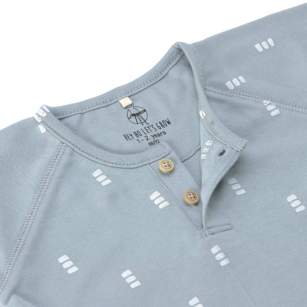 Lässig Baby Langarmshirts - Bio Baumwolle, Blocks, Hellblau Angebote