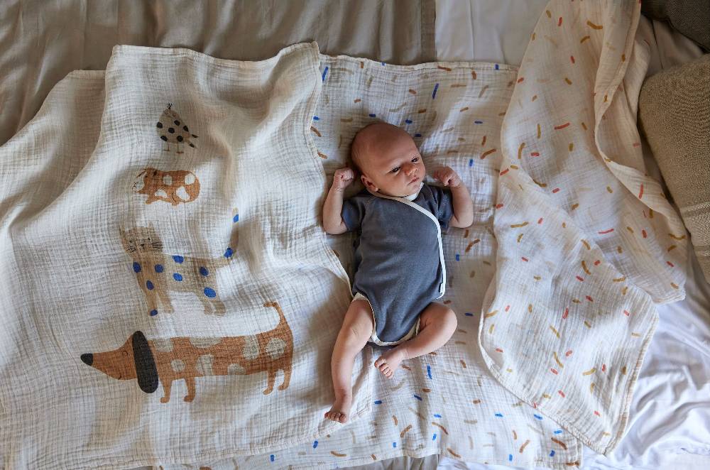 Lässig Mulltücher 3er Set 80 x 80 cm - Little Mateys, Royal Blau Hotsell