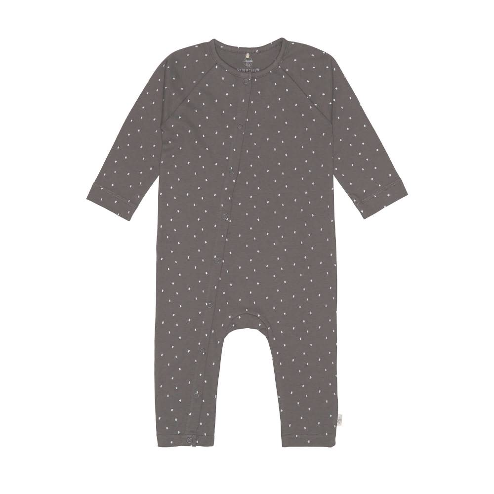 Lässig Baby Schlafanzug - Bio Baumwolle, Spots, Anthrazit