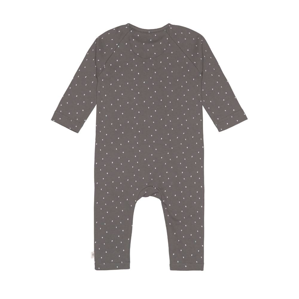 Lässig Baby Schlafanzug - Bio Baumwolle, Spots, Anthrazit Schlussverkauf