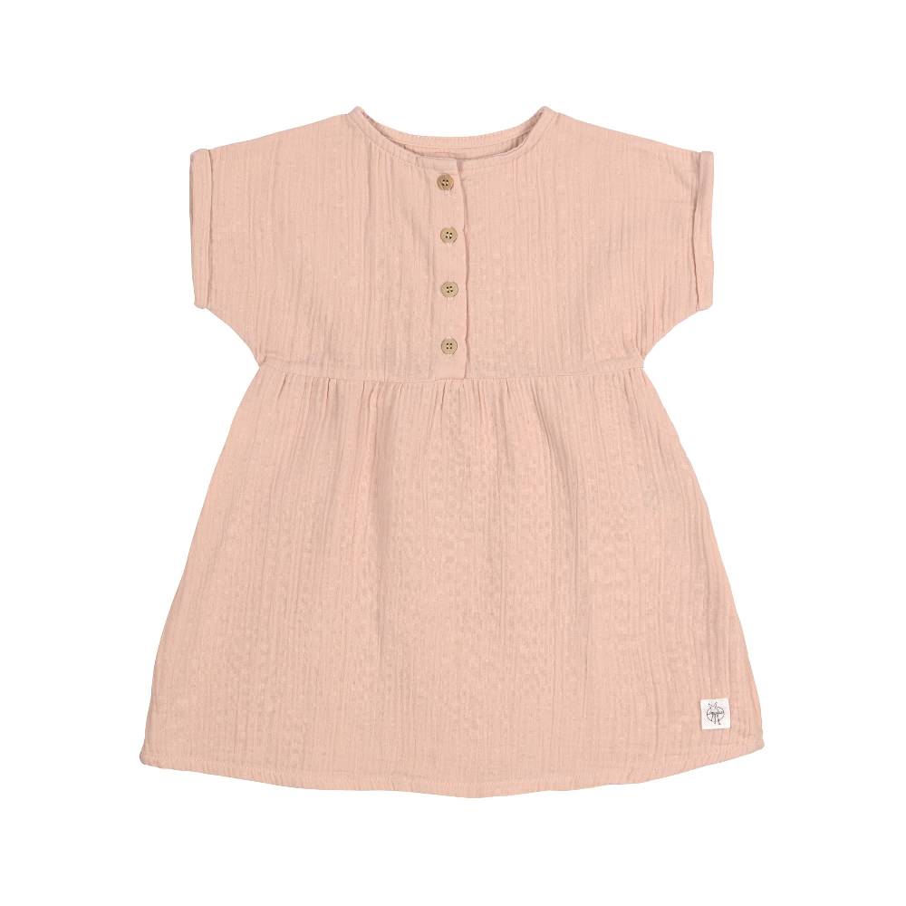 Lässig Kinderkleid - Bio Baumwolle, Rosa