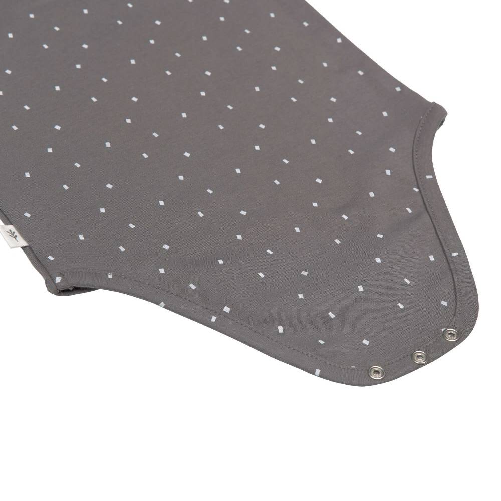 Lässig Baby Body langarm - Bio Baumwolle, Punkte, Anthrazit Fabrik Onlineshop