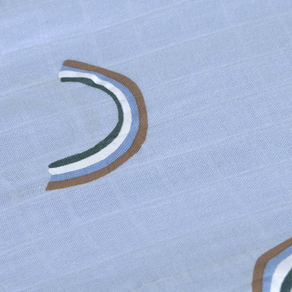 Lässig Mulltücher 3er Set 80 x 80 cm - Happy Rascals, Himmelblau Sonderangebot