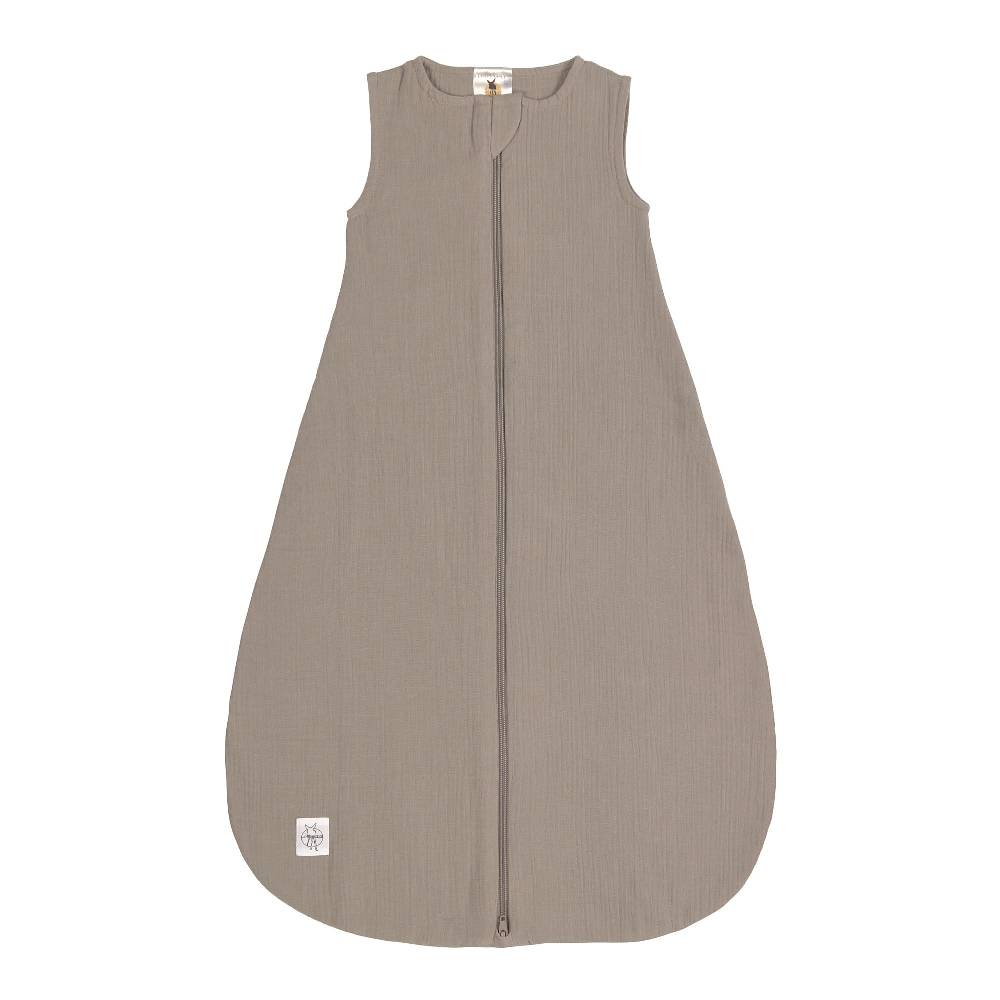 Lässig Baby Sommerschlafsack Tog 1 - Bio Baumwolle, Taupe, Grau