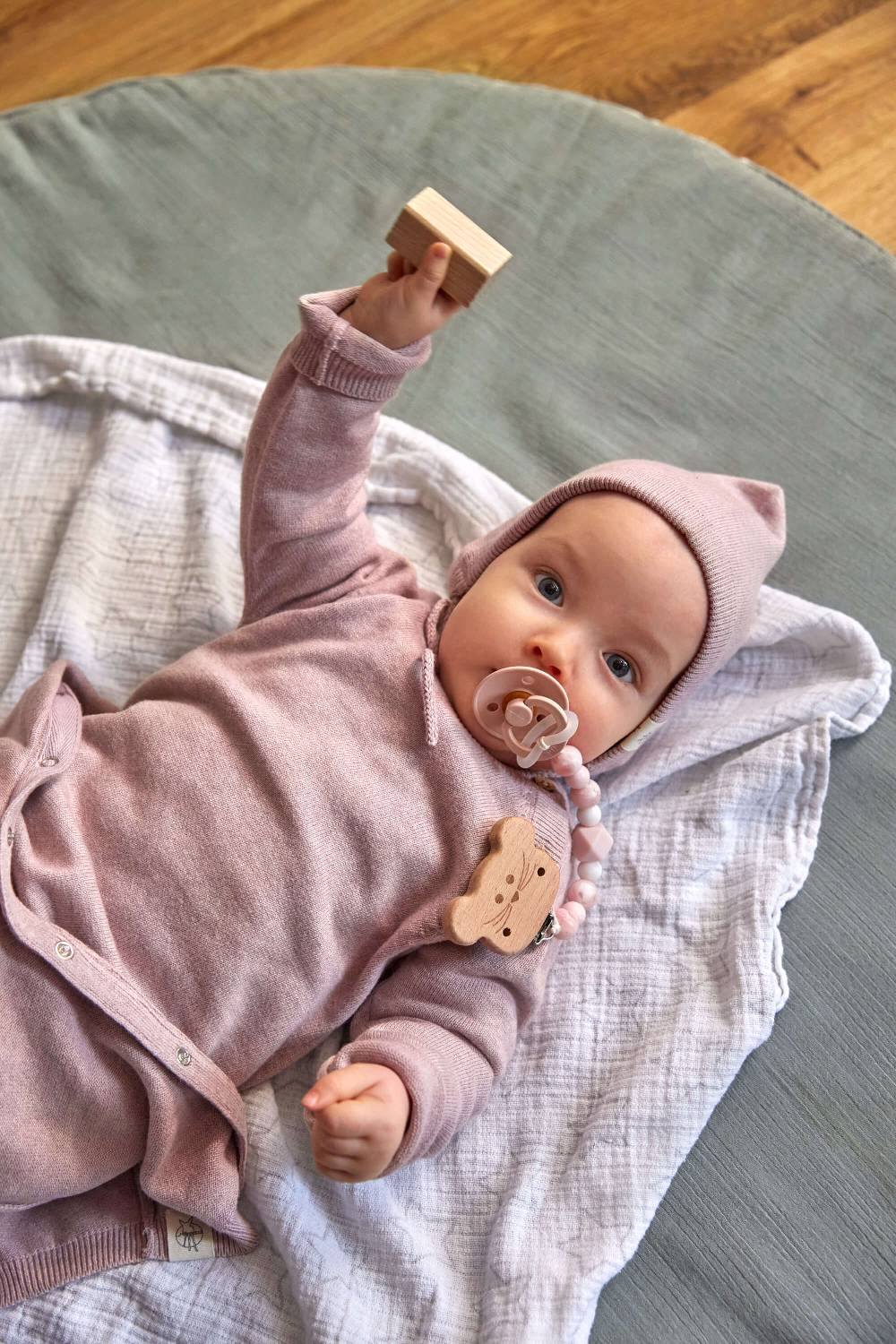 Lässig Baby Mütze - Strickmütze, Rosa Versandkostenfrei