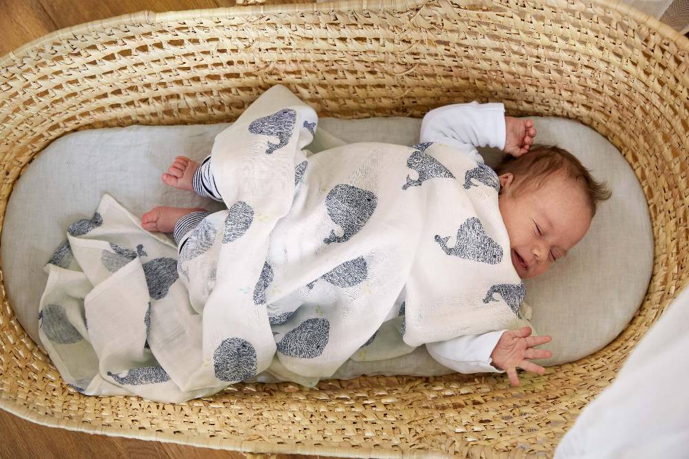 Lässig Mulltücher (2 Stk) - Heavenly Soft Swaddle XL, Little Water Whale Großer Ausverkauf