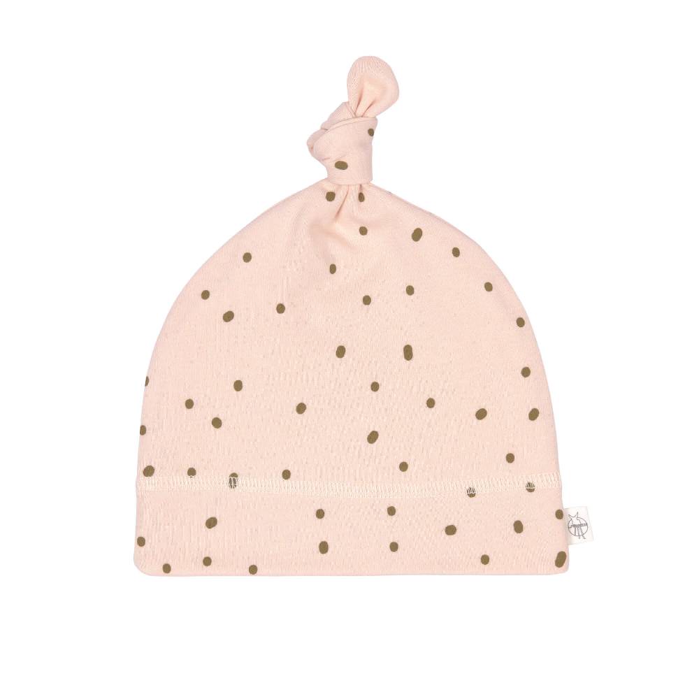 Lässig Babymütze - Bio Baumwolle, Punkte, Rosa