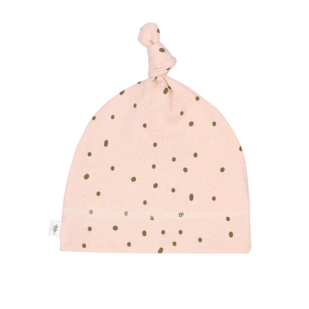 Lässig Babymütze - Bio Baumwolle, Punkte, Rosa Flash Sale