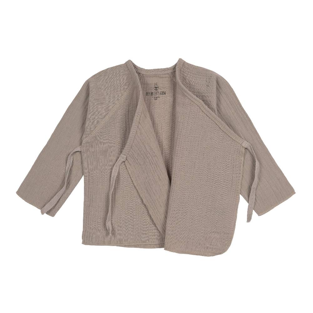 Lässig Baby Wickelshirt - Bio Baumwolle, Taupe, Grau Exklusivangebot