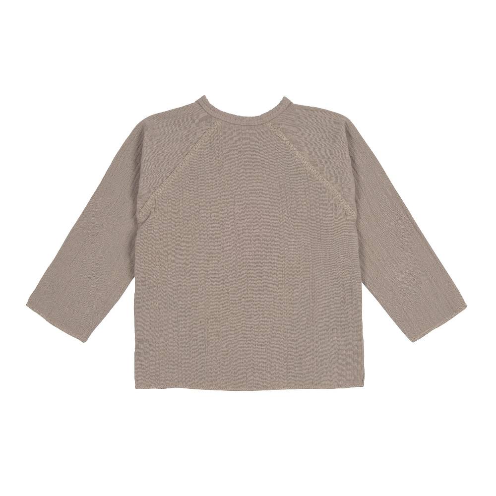 Lässig Baby Wickelshirt - Bio Baumwolle, Taupe, Grau Exklusivangebot