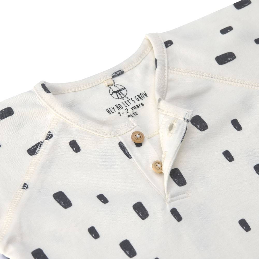 Lässig Baby Langarmshirts - Bio Baumwolle, Bricks, Milky Preisnachlass