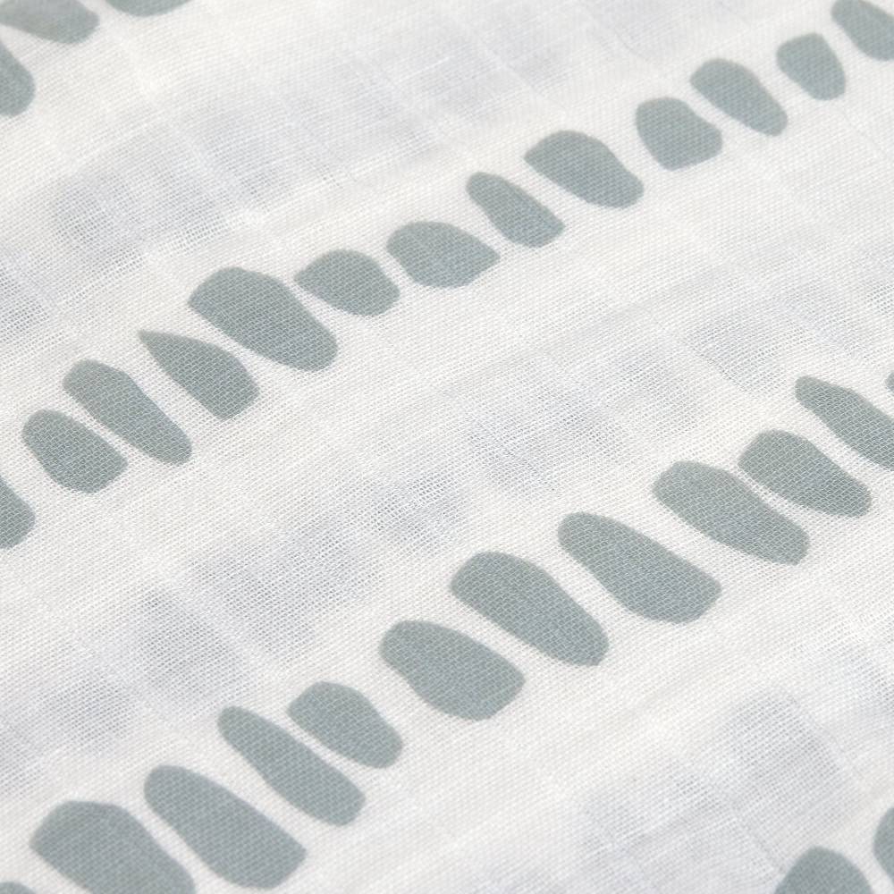 Lässig Mulltücher 3er Set 60 x 60 cm - Strokes, Silbergrau Cyber Monday