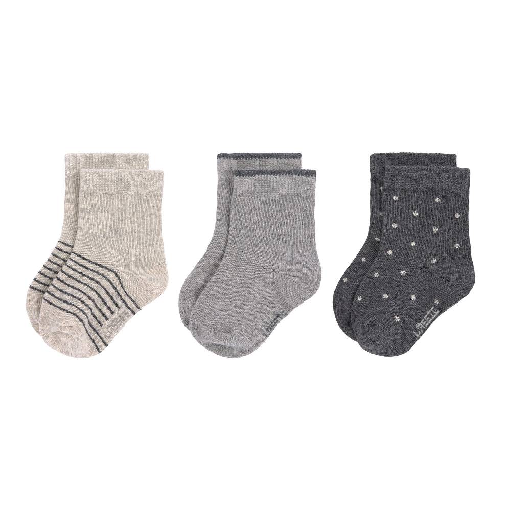 Lässig Kinder Socken (3er-Set), Grau