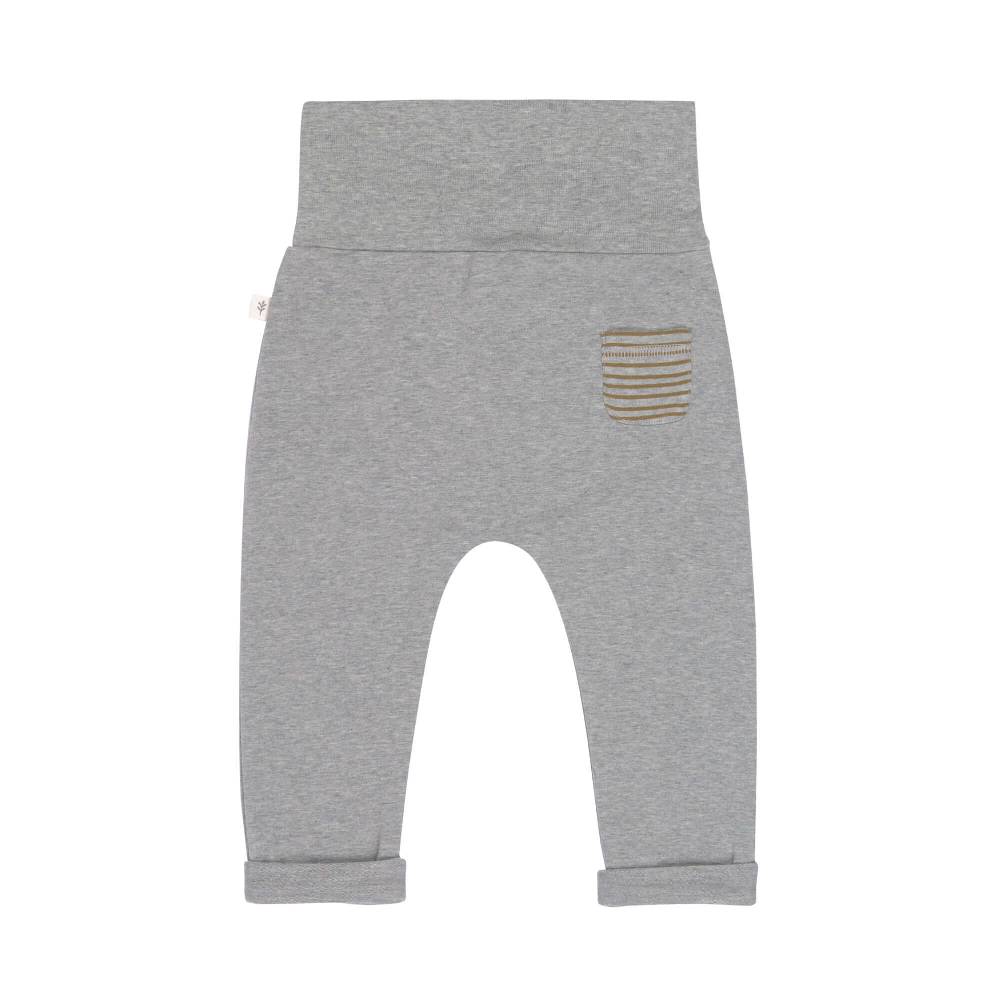 Lässig Babyhose - Bio Baumwolle, Grey Mélange Exklusive Angebote