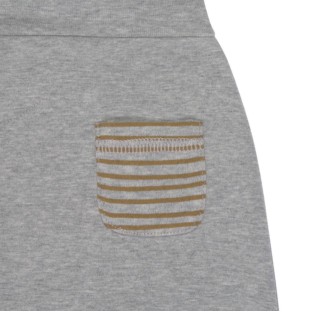 Lässig Babyhose - Bio Baumwolle, Grey Mélange Exklusive Angebote