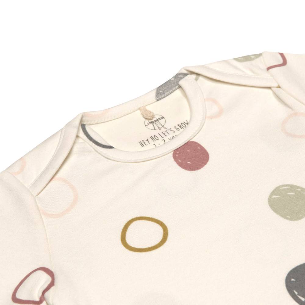 Lässig Baby Body kurzarm - Bio Baumwolle, Kreise, Beige Sonderangebote