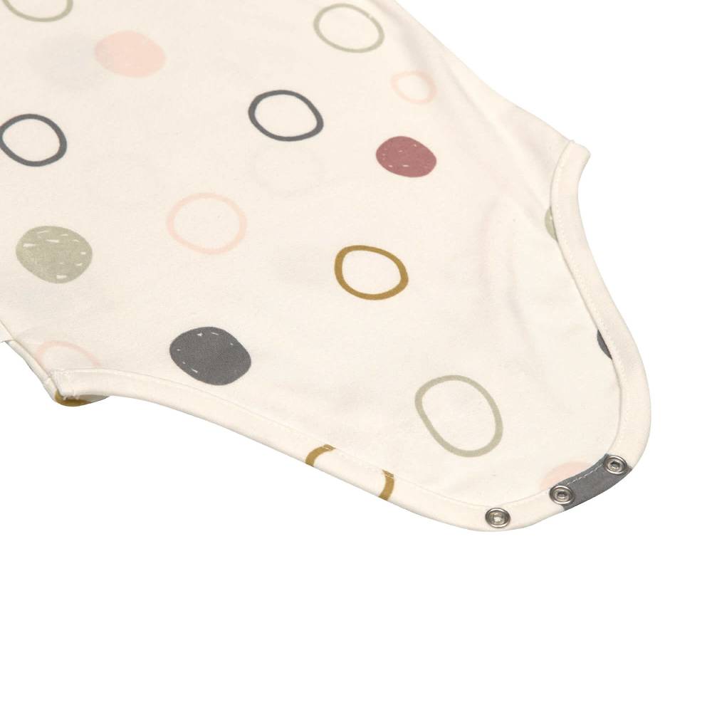 Lässig Baby Body kurzarm - Bio Baumwolle, Kreise, Beige Sonderangebote