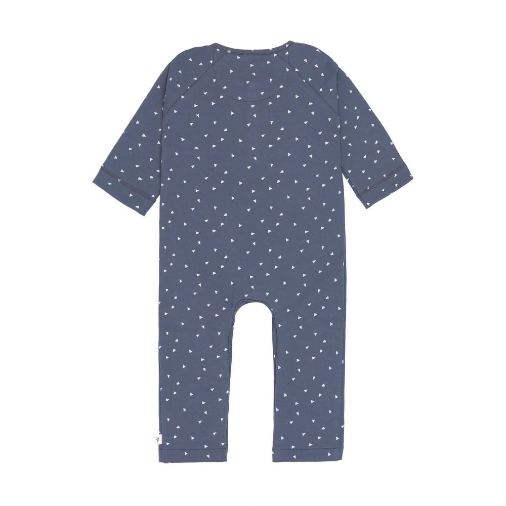 Lässig Strampler, Baby Overall - Bio Baumwolle, Triangle Blau Tiefpreis