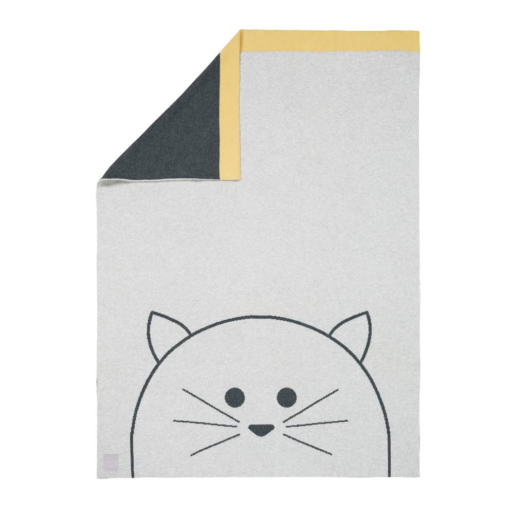 Lässig Babydecke - Bio Baumwolle, Katze
