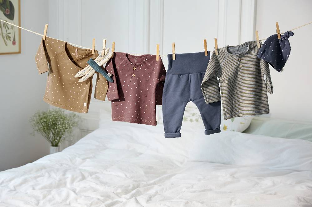 Lässig Baby Wickelshirt - Bio Baumwolle, Dots, Curry Neueste Stile