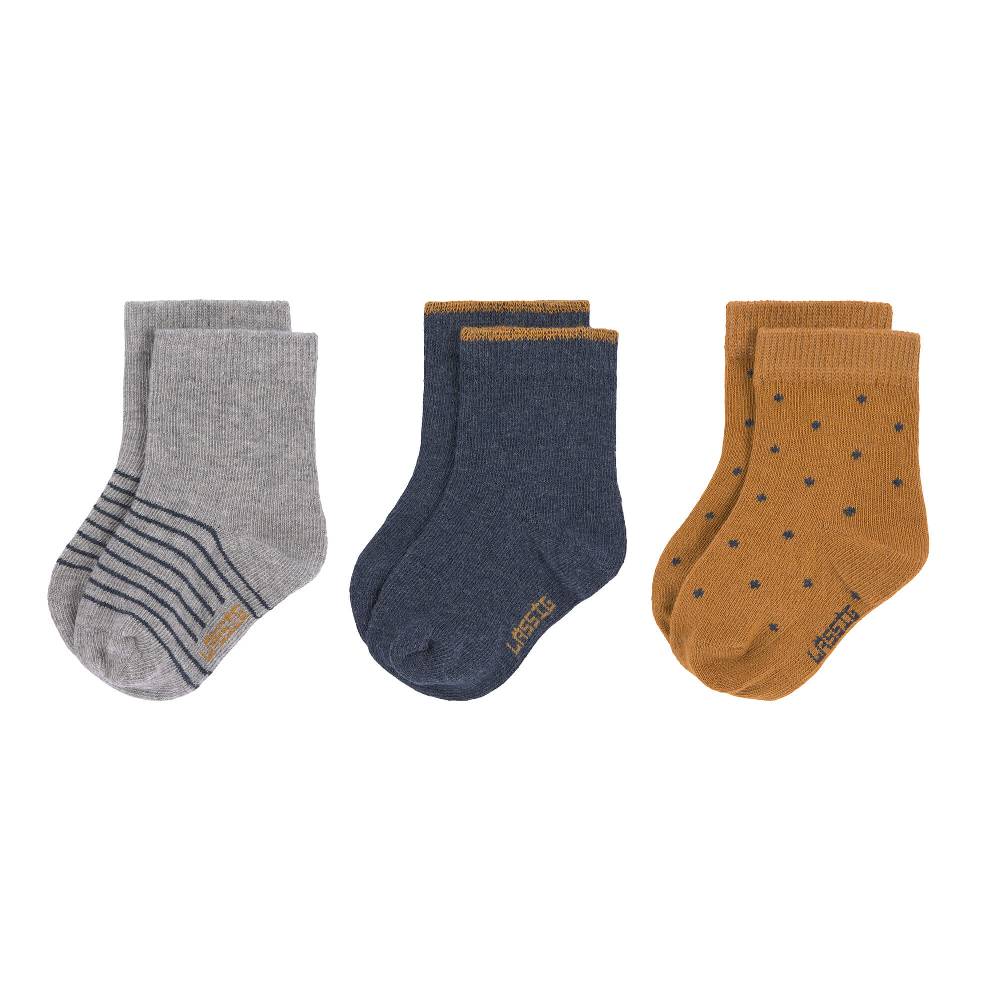 Lässig Kinder Socken (3er-Set), Blau
