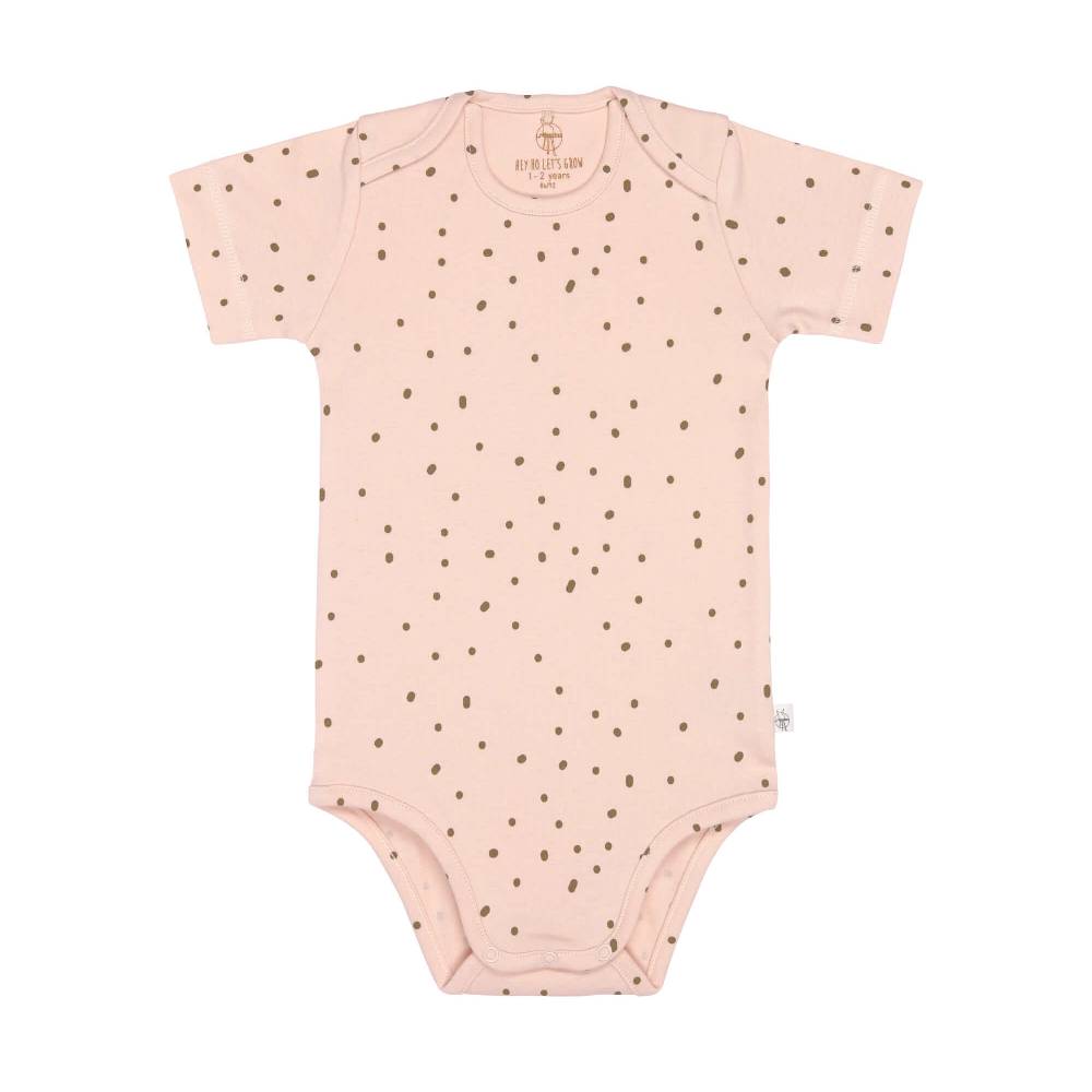 Lässig Baby Body kurzarm - Bio Baumwolle, Rosa